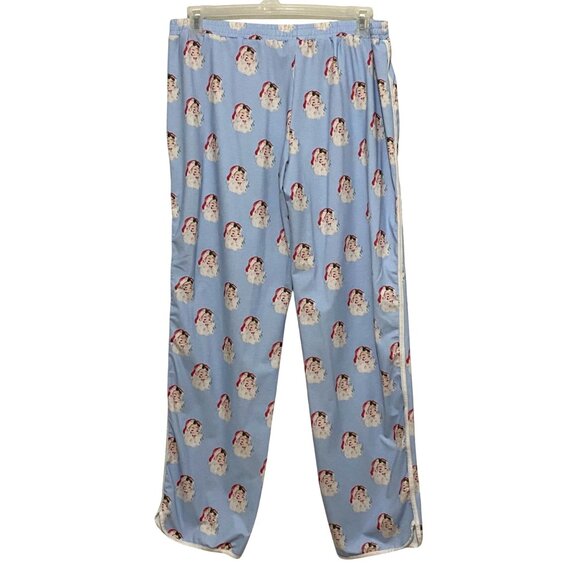 Little Lamb & Co Womens Pajama Top Pants Set XL Santa Claus Christmas Holiday - Picture 6 of 7
